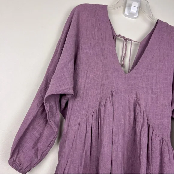 Anthropologie Malai Easy V Neck Purple Maxi Dress - Picture 6 of 8
